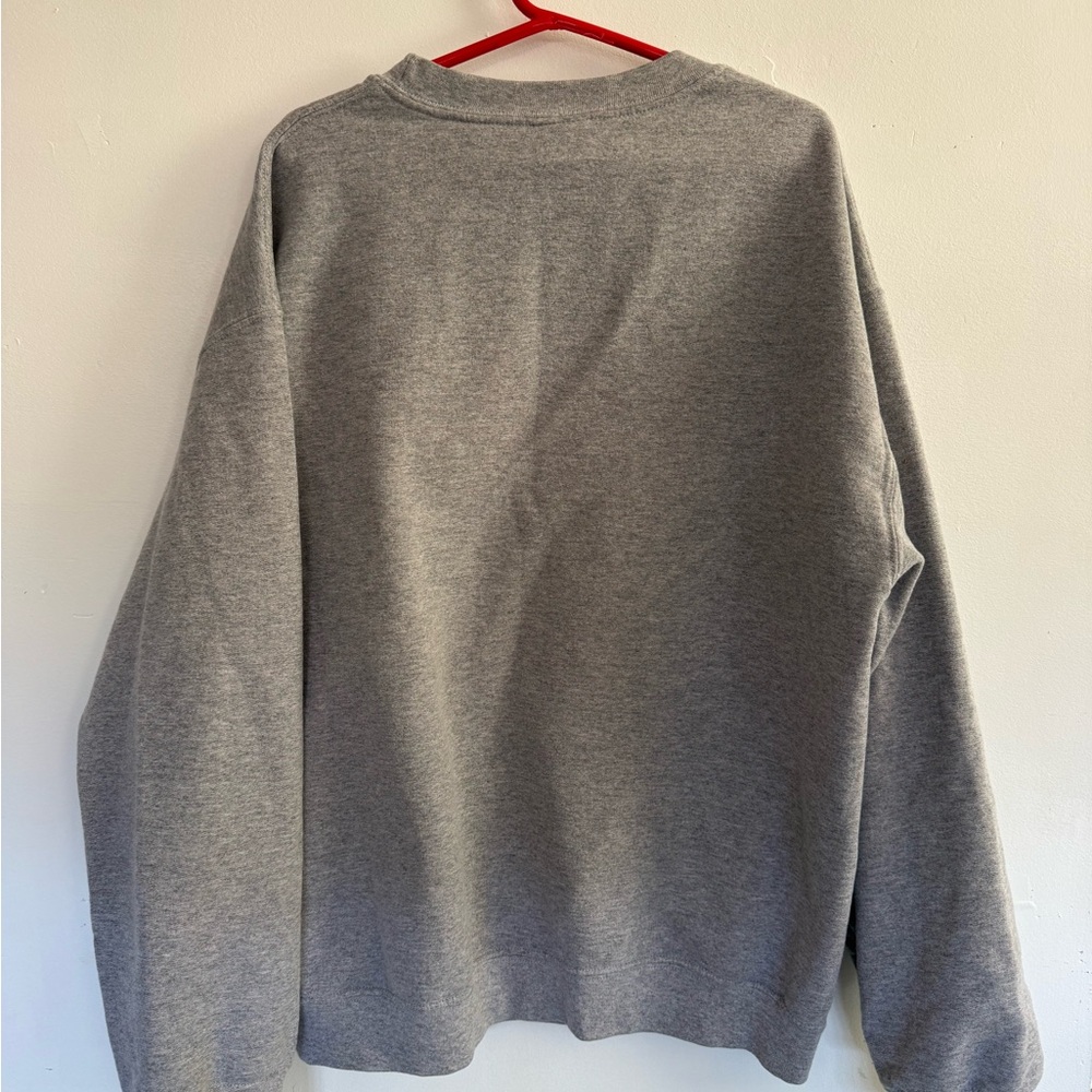 Gildan Gray Crewneck Sweater with Smokey the Bear Design - Picture 2 of 3